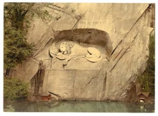8" x 10"  Lion Monument, Lucerne, Switzerland