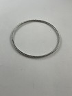 AUTHENTIC DAVID YURMAN 925 STERLING SILVER CABLE BANGLE BRACELET