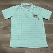 Quiksilver Mens Short Sleeve Polo (M L XL XXL) Brand New Aqua Green Short Sleeve