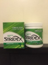 Stridex Daily Care Acne Pads with Salicylic Acid, Sensitive with Aloe 90 ea