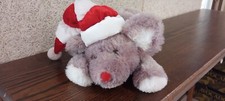 Dan Dee Collectors Choice Christmas Dog Plush, With Red  White Hat