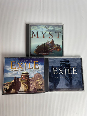 MYST & MYST III PC Windows Computer CD Rom with Windows User s Manual + Music