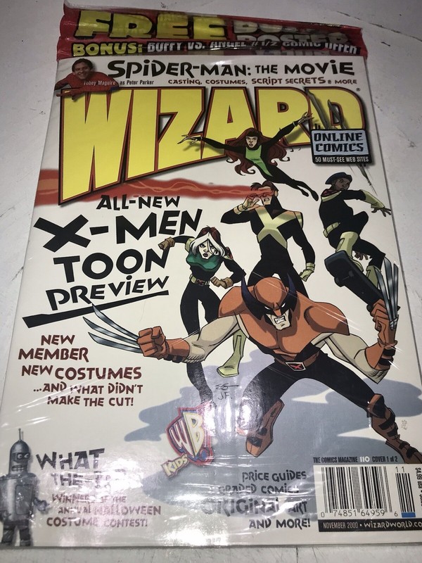 2000 Wizard 110 Comic Magazine X-Men Toon Cartoon Cover 1 Sealed *NEW