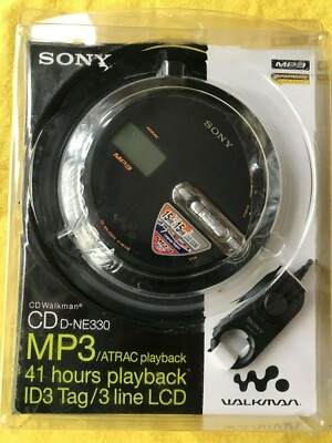 Sony D-NE330 Walkman CD MP3 Atrac Player with Remote Control (NEW