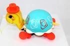 Fisher Price TIPTOE TURTLE #773 Pull Toy 1962 Original String Vintage Very Fine