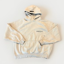 Fear of God Essentials Pullover Hoodie Tan Beige Size Medium EUC Mens