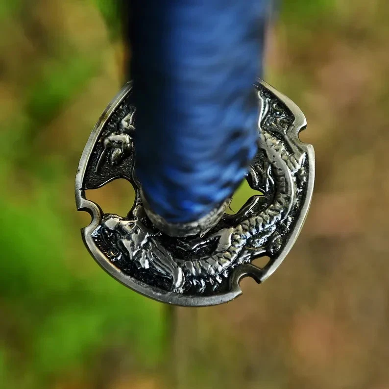 HANDMADE JAPANESE SAMURAI KATANA SWORD STAINLESS STEEL SHARP FULL TANG - Image 4 of 4