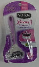 Schick Xtreme3 Sensitive Women's Disposable Razors Pack of 4 Limited Edition NOS