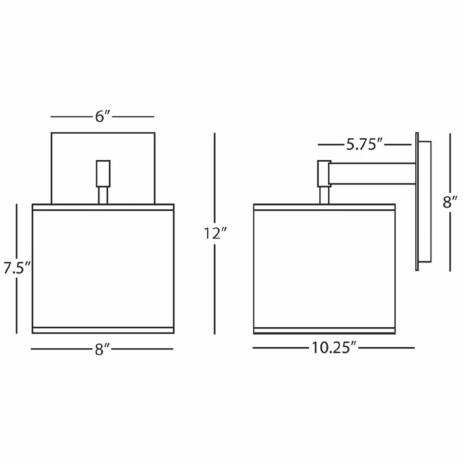 Aplique de pared Robert Abbey Echo 12" - acero inoxidable Foto 2 de 2
