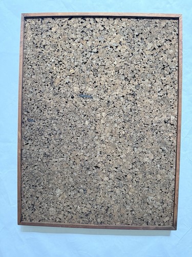 Vintage Wood Framed Cork Board Message Wall Decor Retro 1970’s Office Kitchen - Picture 6 of 13
