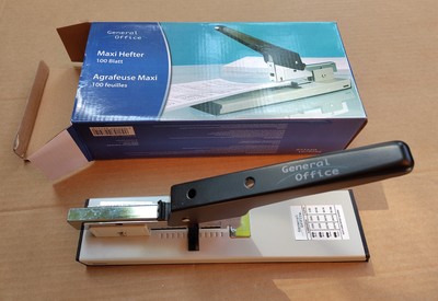 Maxi Hefter Tacker Blockhefter, 100 Blatt Kapazität,