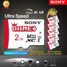 SONY 2 TB with Adapter GAME U3 Micro TF SD XC 1 Memory Card