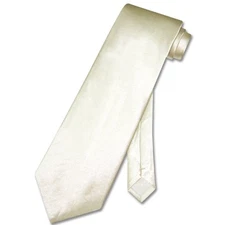 Covona NeckTie Solid Cream Color Mens Neck Tie