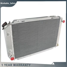 Full Aluminum Racing 3 Row Radiator For Ford Mustang LX GT V8 V6 MT/AT 1979-1993