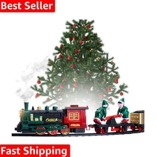 Realistic Train Set for Christmas with Sound Effects - Magical Festive Decor