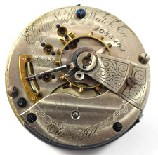 Vintage Elgin Grade 44 18s 15J OF Pocket Watch Movement lot.wn