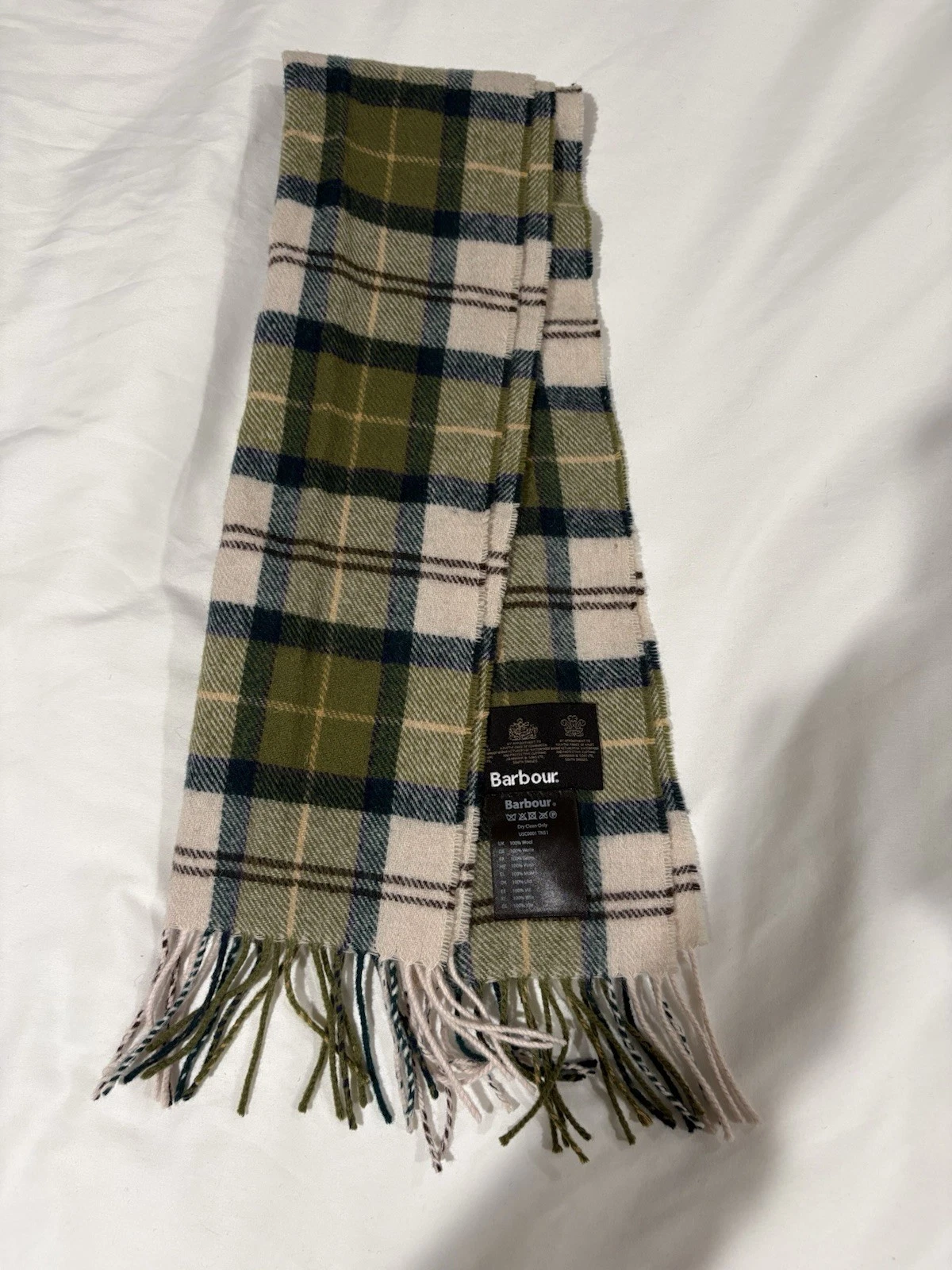 Barbour 100% Wool Scarf Ancient Tartan