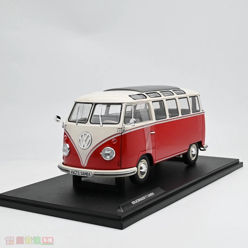 1:18 Volkswagen VW T1 Samba Bus Microbús Aleación Diecast Modelo Coche Foto 4 de 4