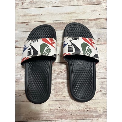 Nike Benassi JDI Print Slides Size Women's Size 7.5 Men's 6 Pool