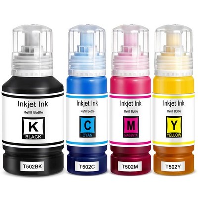 Compatible With Epson 502 Ink EcoTank ET-2850 ET-3830 ET-2988 ET-2760 ET3760 4PK