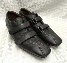 Prada Vintage Monk Strap Dress Shoes Leather Black Italy Men Size 11 US 12 EU 46