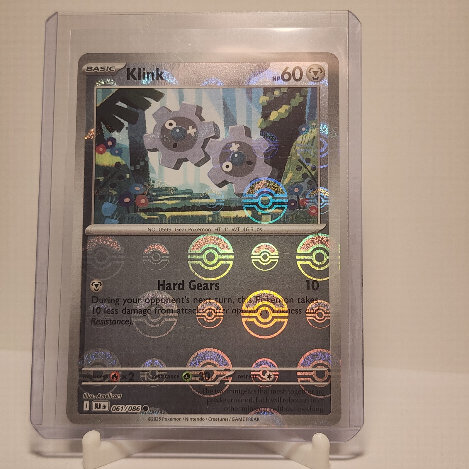 KLINK 061/086 BLACK BOLT POKEMON (POKE BALL, NM)