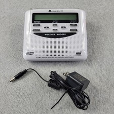 Midland WR120EZ NOAA Weather Alert Radio SAME Alarm Digital Emergency White