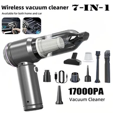 7 in 1 Upgrade Car Vacuum Cleaner Air Blower Wireless Handheld Rechargeable
