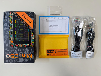 MINIWARE DS213 4-Ch Handheld Oscilloscope 15MHz Bandwidth Rechargeable Battery