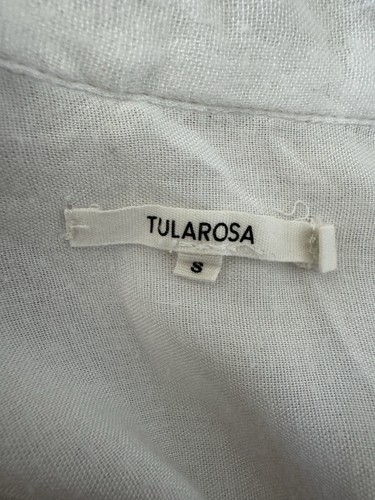 Tularosa Frances mini abito sfilacciato foderato a strati donna piccolo avorio - Foto 7 di 8