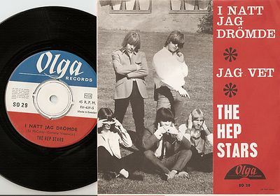 THE HEP STARS I NATT JAG DRÖMDE & JEG VET SWEDISH 45+PS 1966 ABBA MOD BEAT PSYCH
