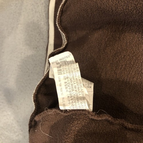 zara varsity jacket boys 11/12 Brown Cream New York 10 - Picture 10 of 12