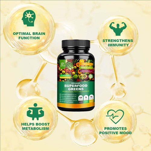 Organic Superfood Greens - Digestive & Gut Health, Non-GMO, Gluten-Free - Picture 5 of 8