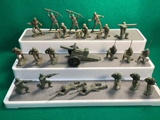 Vintage 1950's Tim-Mee Toys Army Soldiers Lot of 22 Pcs 65mm