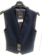 Next Boys Blue Signature Wool Waistcoat 32R