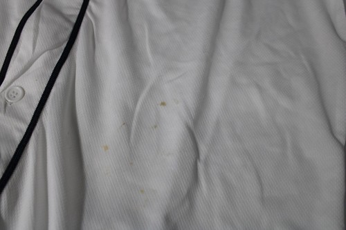 Cleveland Indians Jersey Shirt, Shin-Soo Choo # 17, XL Matchup, + bag, w/ Stains - Picture 8 of 12