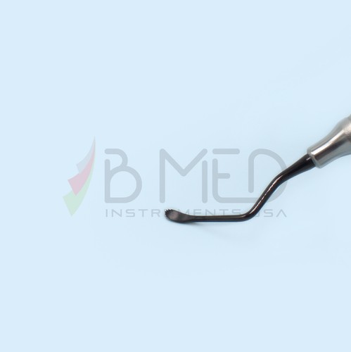 Dental Lucas Curettes Dentellato 85S Titanio Parodontale Osso Curettes Impianto - Foto 3 di 4