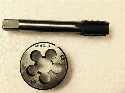 1pc HSS Machine M13 X 1mm Plug Tap and 1pc M13 X 1mm Die Threading Tool