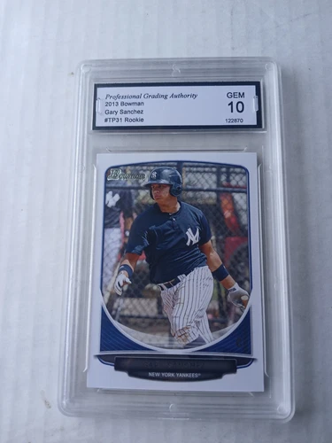 Gary Sanchez 2013 Bowman ROOKIE RC #TP-31 PGA 10 GEM MINT N.Y. YANKEES ORIOLES
