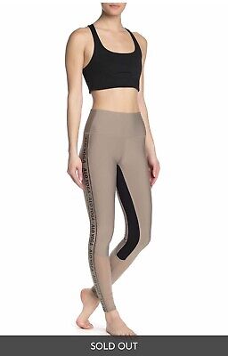 Alo Yoga high waist trainer leggings Size M Color Gravel/Black 