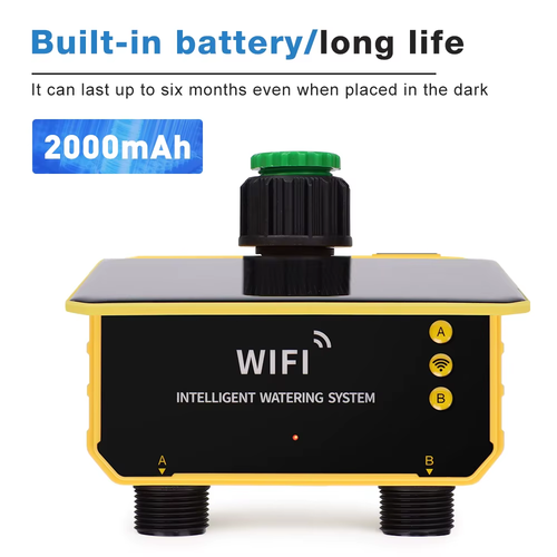 New 1/2 Outlets Solar Irrigation Timer Smart APP Control Automatic Irrigation Sy - Picture 4 of 12