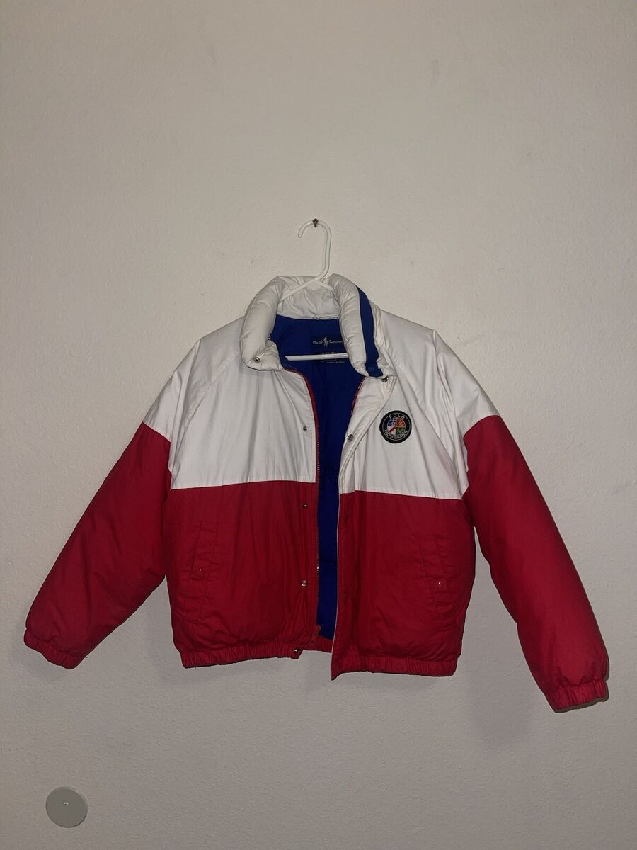 Vintage 90s Polo Ralph Lauren Cookie Patch Down Jacket Vintage 90s Polo Ralph Lauren Cookie Patch Down Jacket