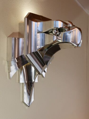 Gargoyle Chrysler lampada da parete scultura edificio art deco - Foto 1 di 8