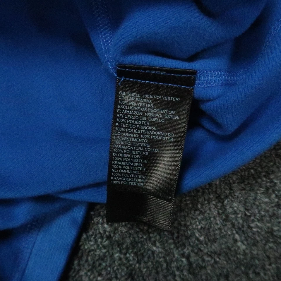 Pullover The North Face Hombre Pequeño Azul Tech Glaciar Cuarto Cremallera Manga Larga Foto 4 de 4