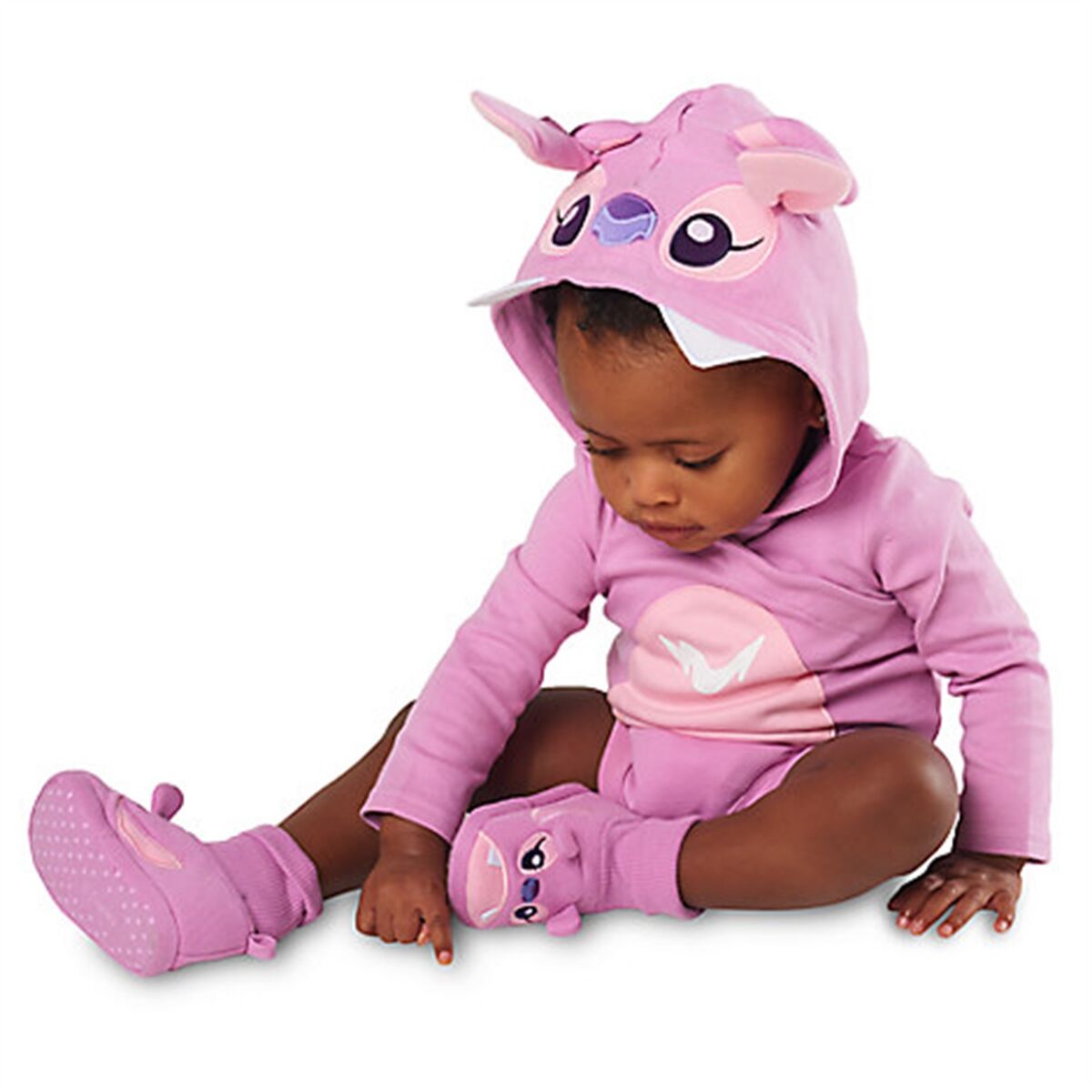 Disney Store Lilo & Stitch Baby Bodysuit Angel Dress Up Costume Shoes Halloween