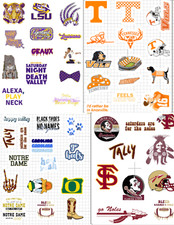College Football Stickers - Florida Gators - Georgia Bulldogs - Penn State -