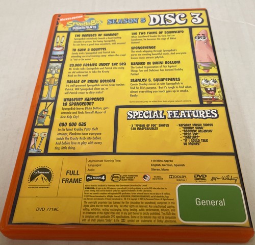 SPONGEBOB SQUAREPANTS BUNDLE COMPLETE SEASON TWO / FOUR / FIVE - Picture 24 of 24