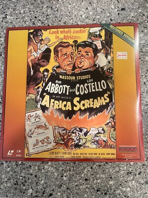 *** SEALED *** AFRICA SCREAMS LASER DISC IMAGE LD ABBOTT & COSTELLO ***SEALED***