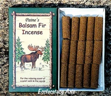 Paines Balsam Fir Incense Logs - Christmas Pine - 15 sticks Box Holiday Favorite
