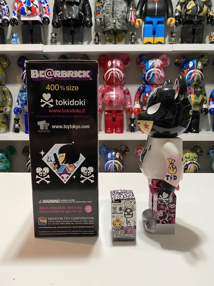 Tokidoki LA Robber 400% 100% Bearbrick Medicom Toy Be@rbrick Set 2009 Toki Doki - Изображение 4 из 4